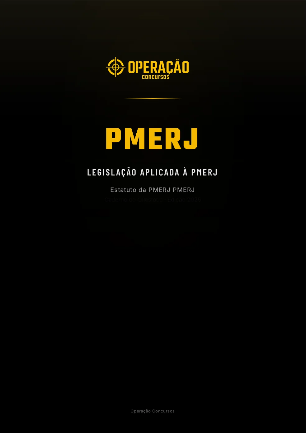Capa real do PDF Estatuto da PMERJ, de Legislação Aplicada à PMERJ